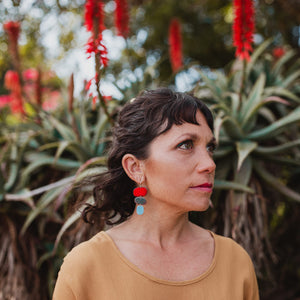 Enamel abstract earrings 4